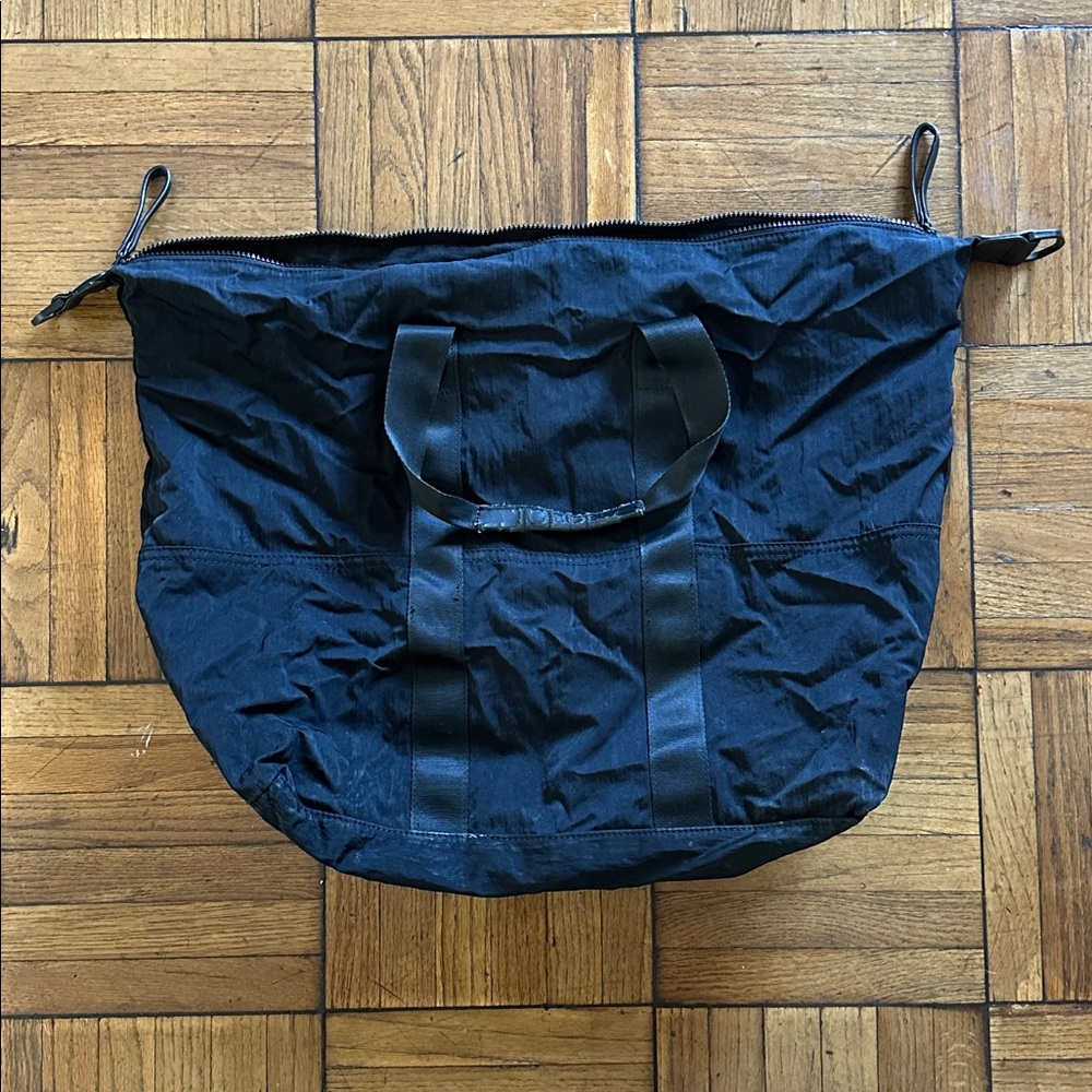 Black Nylon Tote Bag